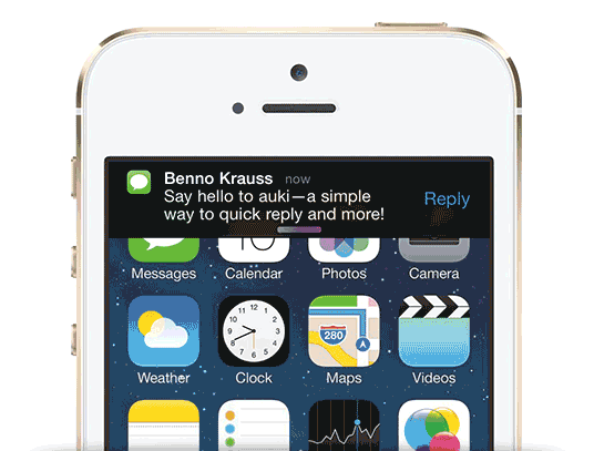 消息通知栏快速回复